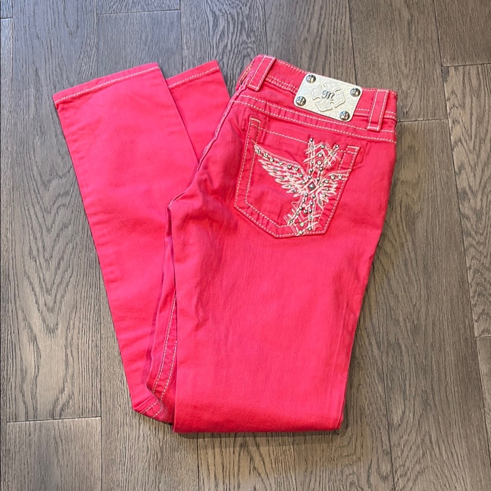 Miss Me Women's Skinny Jeans in Vibrant Red